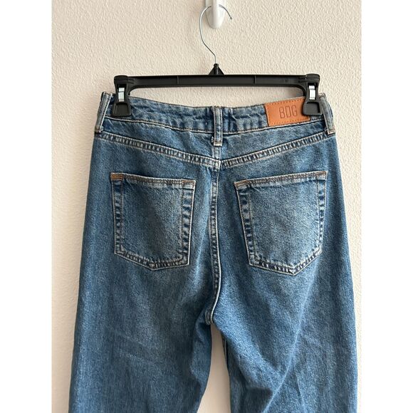 BDG Textured Stripe Mom Blue Jeans Size 25 - Picture 5 of 7